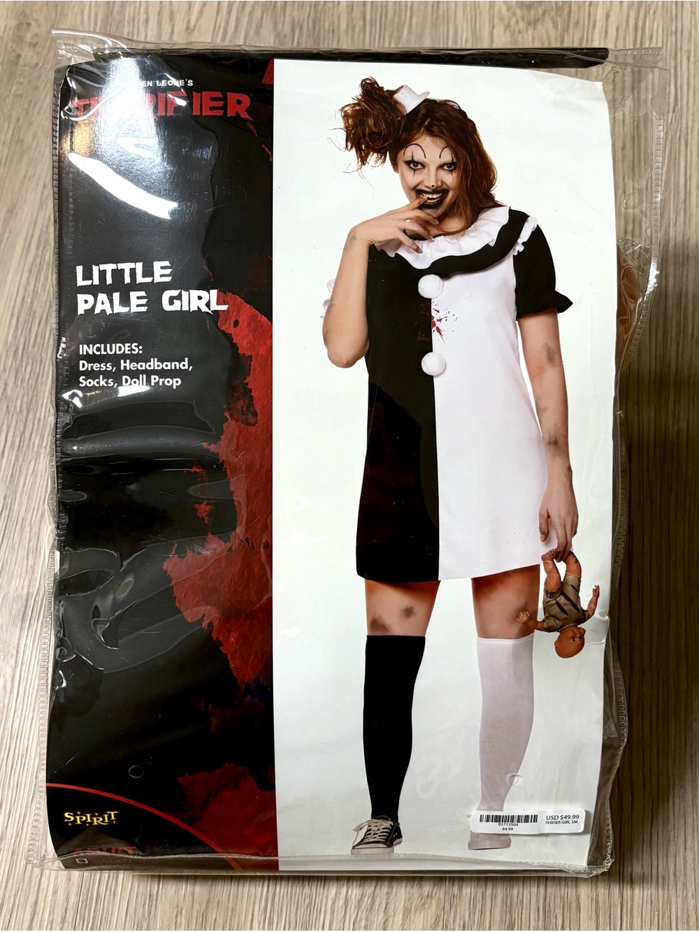 Terrifier Little Pale Girl Costume